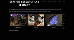 Desktop Screenshot of graffitiresearchlab.de
